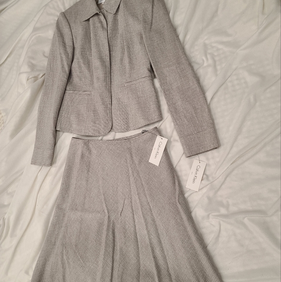 (SOLD) Calvin Klein Blazer & Skirt Suit - Picture 2 of 7